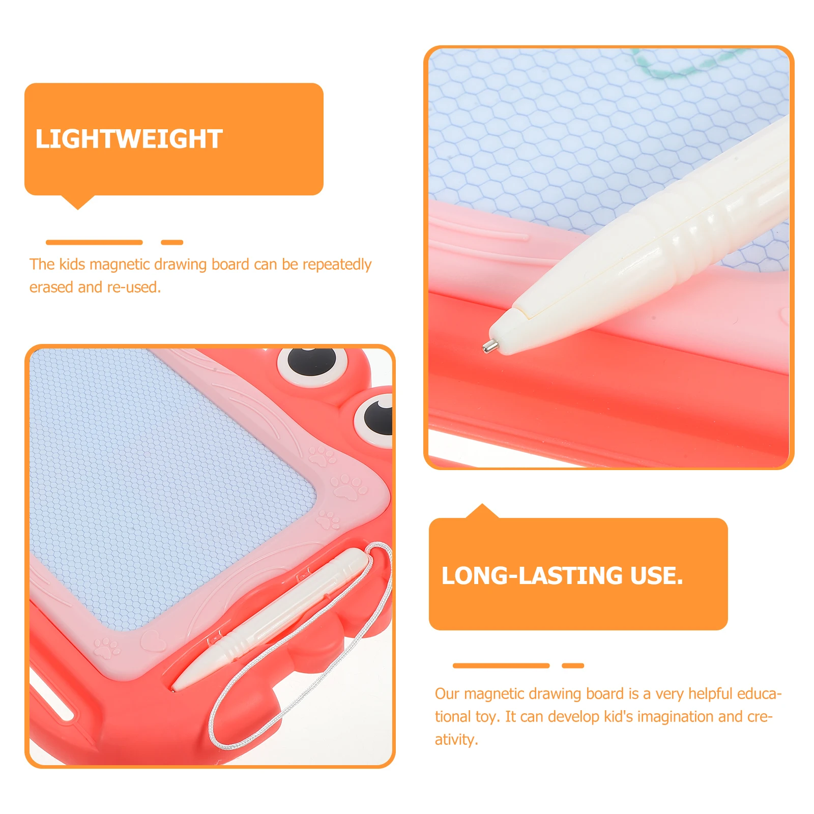 

1 Set Magnetic Drawing Doodle Educational For Kids Reusable Writing Tablet Creative Sketch Pad Travel Shaped