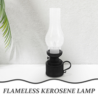 HOLIDYOYO Retro Lamp Vintage Oil Lantern Electric LED Decorative Light PP