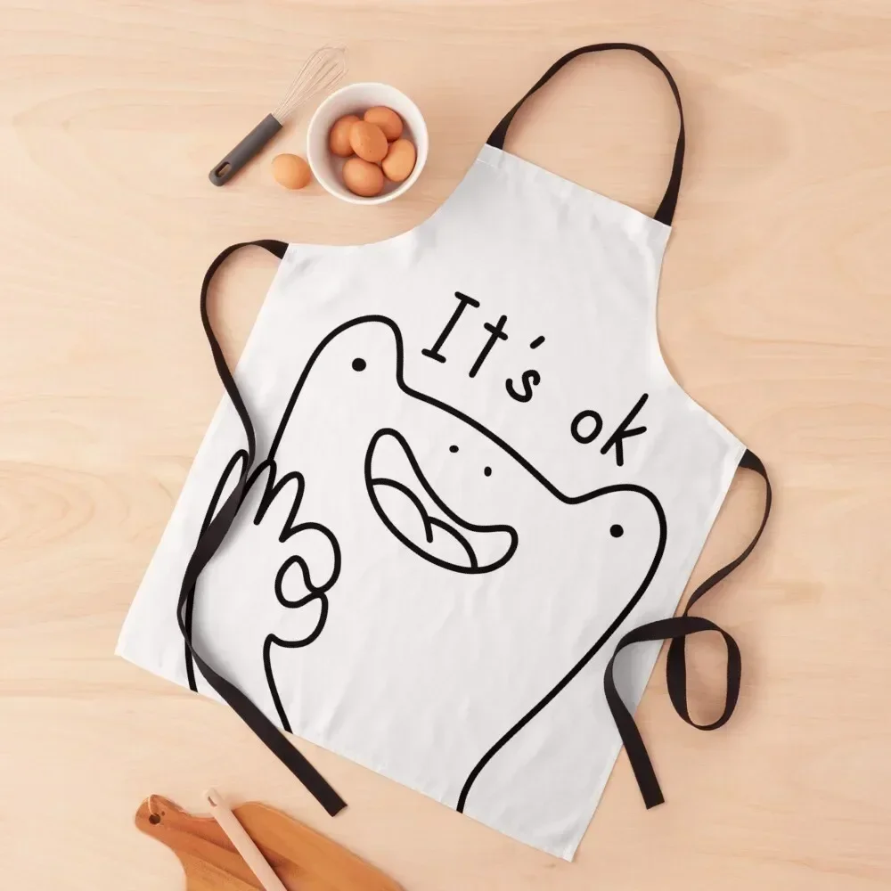 It's ok frog Apron Restaurant Kitchen Equipment For Cooking Kitchen Women Apron