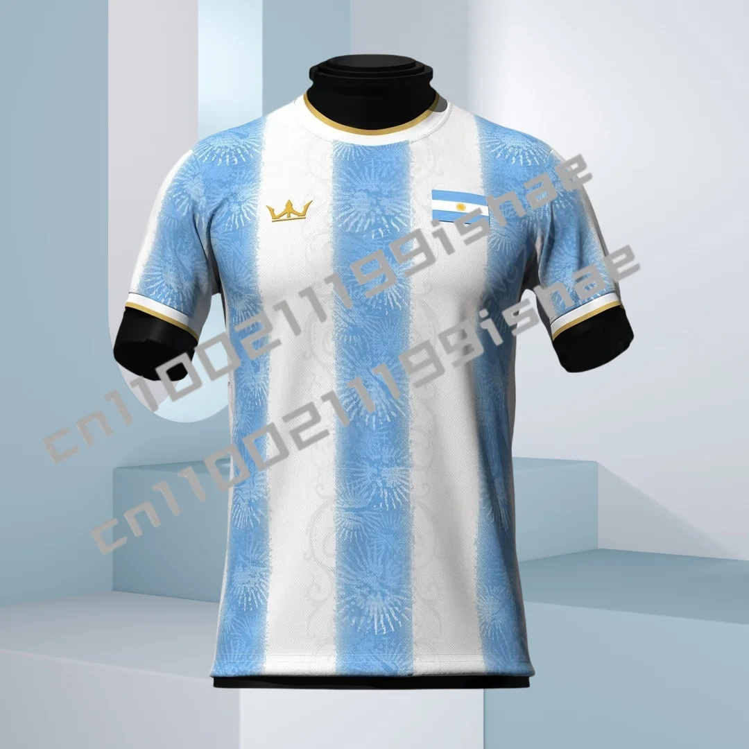 2026-novo-verao-argentina-masculino-manga-curta-camiseta-3d-impresso-personalizado-moda-rua-esportes-em-torno-do-pescoco-camisa-de-futebol