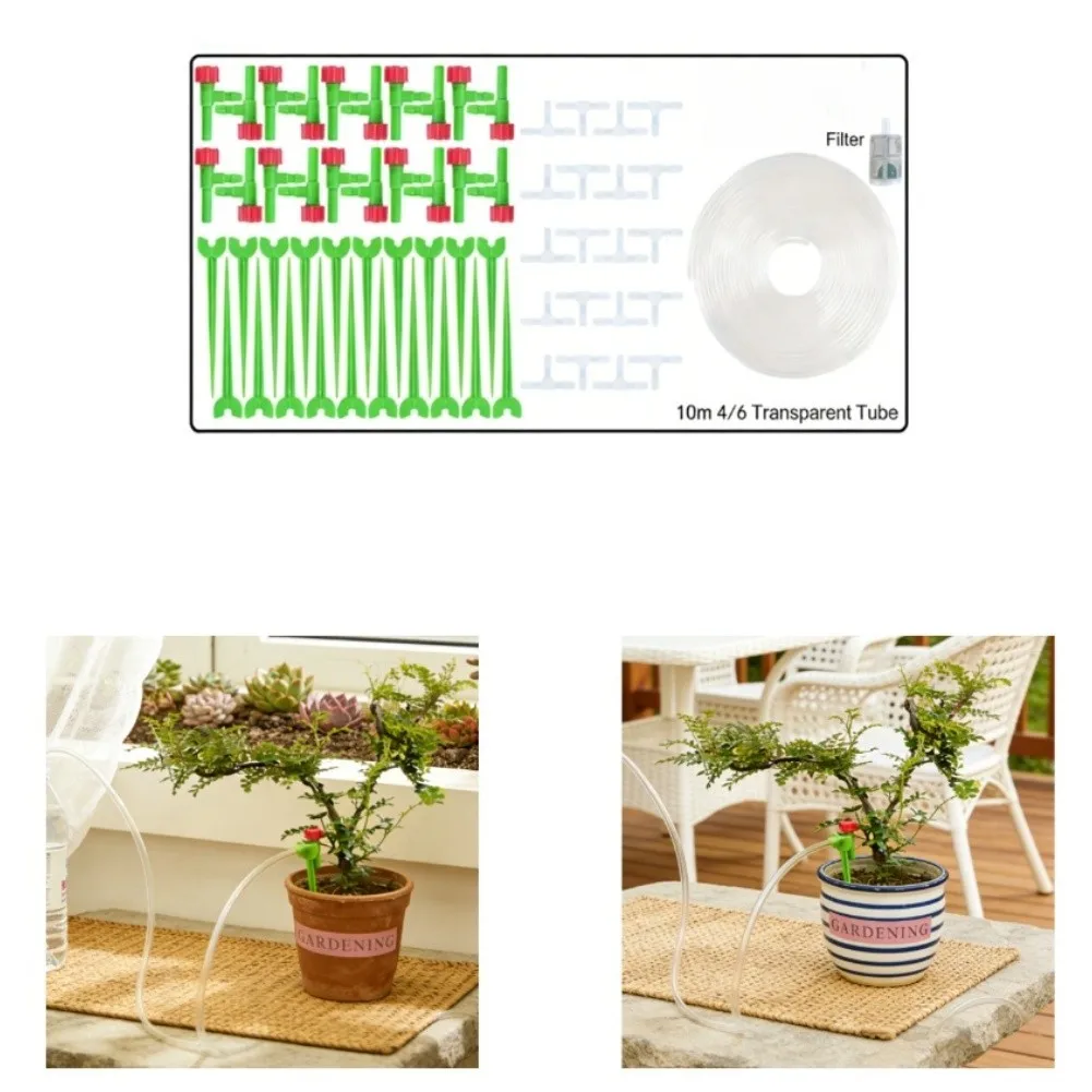 Flower Dripper Drip Irrigation Kit Garden Watering Adjustable Flow Control Flower-shaped Drippers Siphon Irrigation Principle