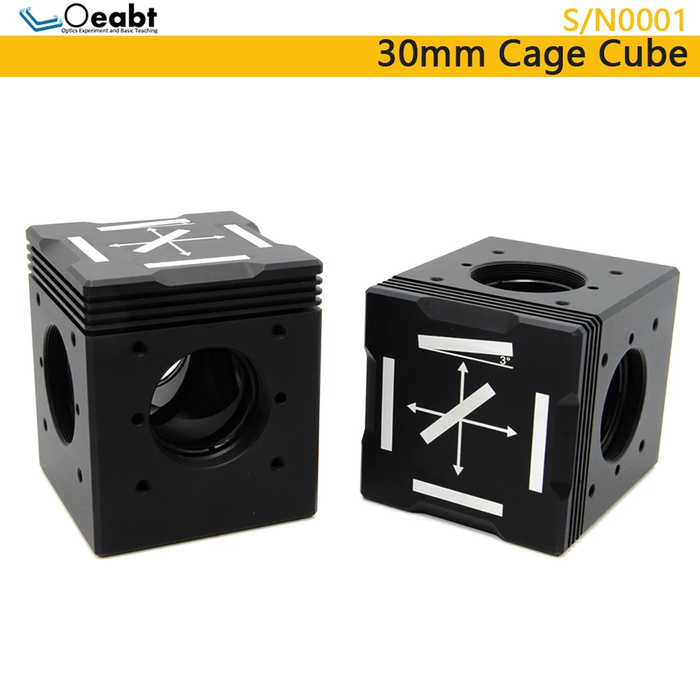 M2-BFD 30mm Caged Cube Removable Split Beam Cube Fluorescence Imaging Optical Mount Beam Adapter Oeabt