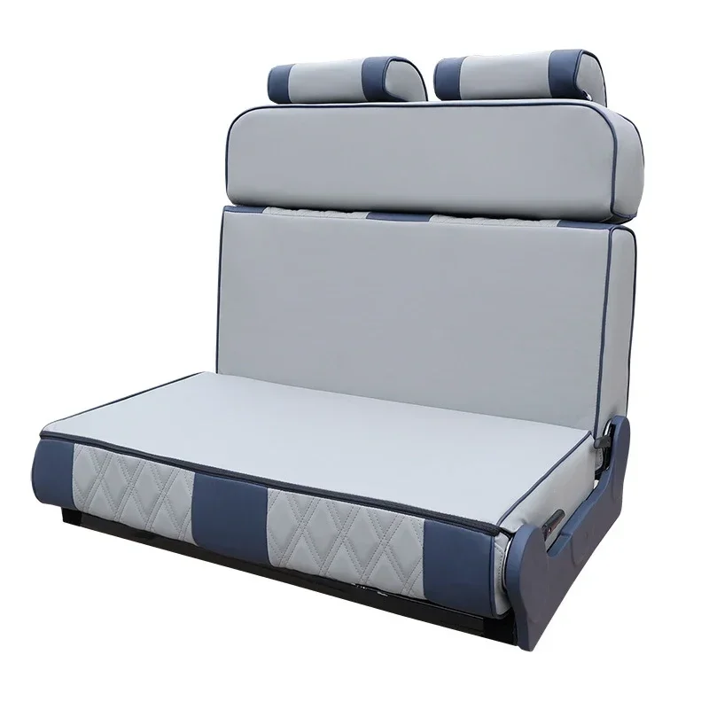 RV Double Seat Double-sided Car Bed Chair Color Customization Adjustable Backrest Angle Car Double Bed Seat Caravan  Accessories