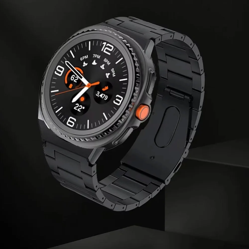 حزام معدني لساعة سامسونج جالاكسي الترا 2025، حزام مريح من الفولاذ المقاوم للصدأ الخفيف لساعة جالاكسي 8 40/44 ملم كلاسيك 46 ملم #6