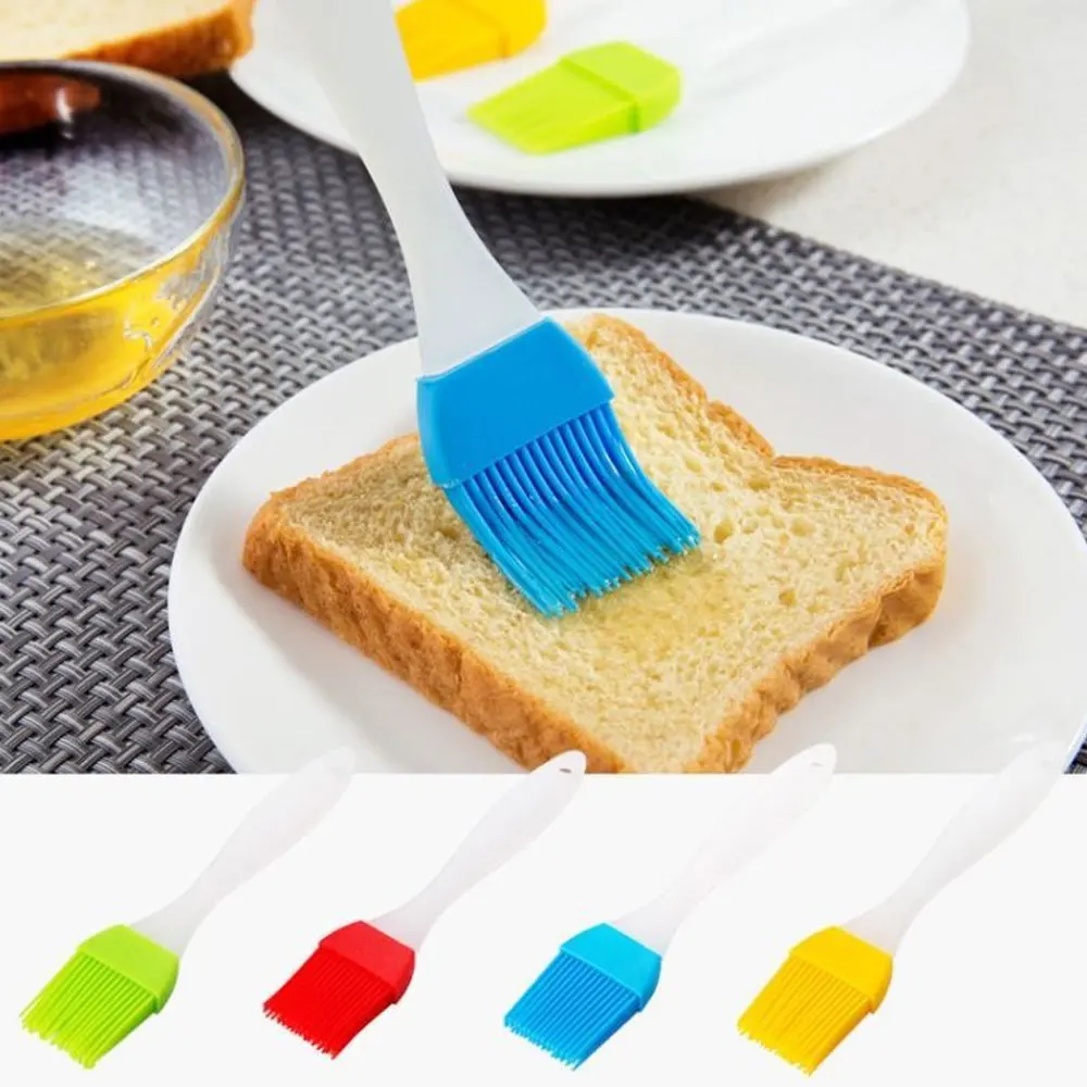 7Pcs Silicone Grill Brush Bread Chef Brush Pastry Cooking Smear BBQ Brush Tool Camping Bread Baking Pan Oil Brush Kitchen Brush