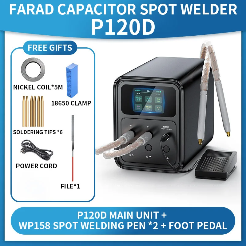 69.2KW Smart Spot Welder 6590A High-Current Ultra-Farad Capacitor Spot Welder Suitable for DIY 18650 Lithium-Ion Batteries