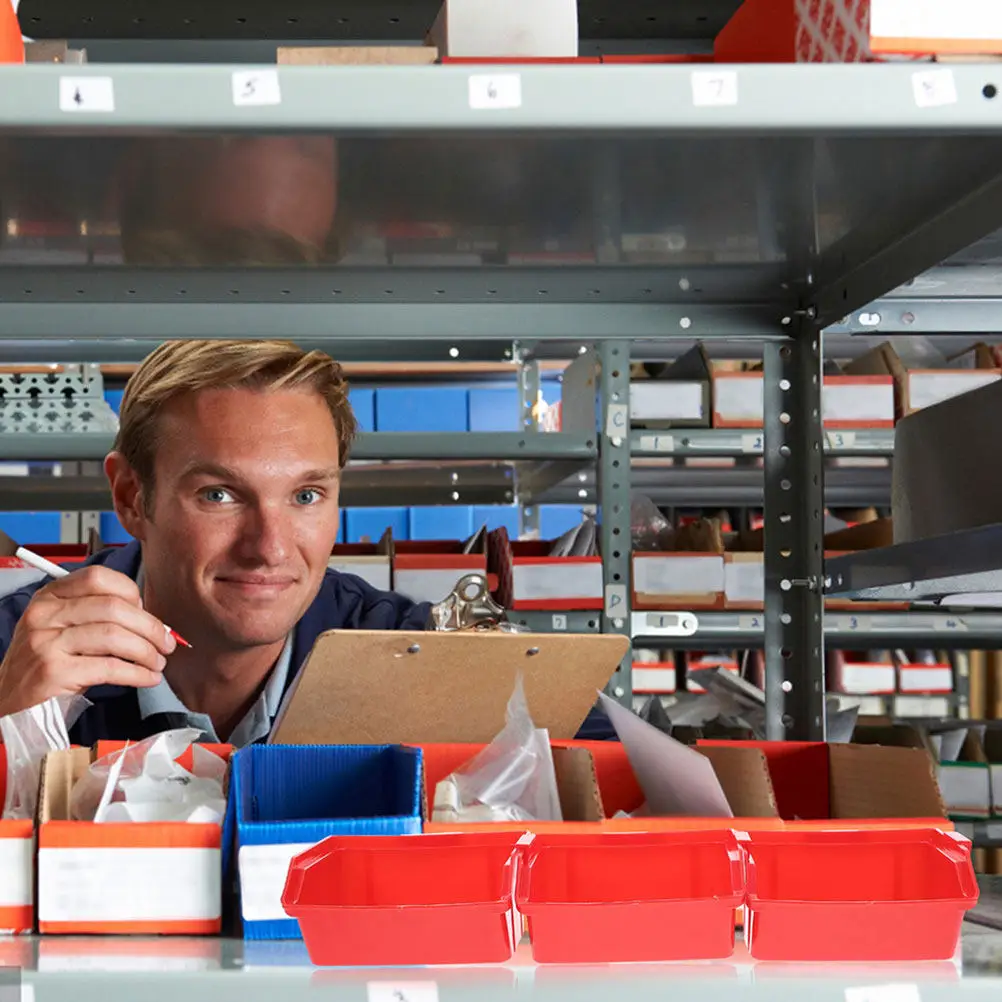 

Набор из 4 штабелируемых контейнеров для хранения из АБС-пластика, легко собираемые, для организации инструментов, аксессуаров и хранения на складе