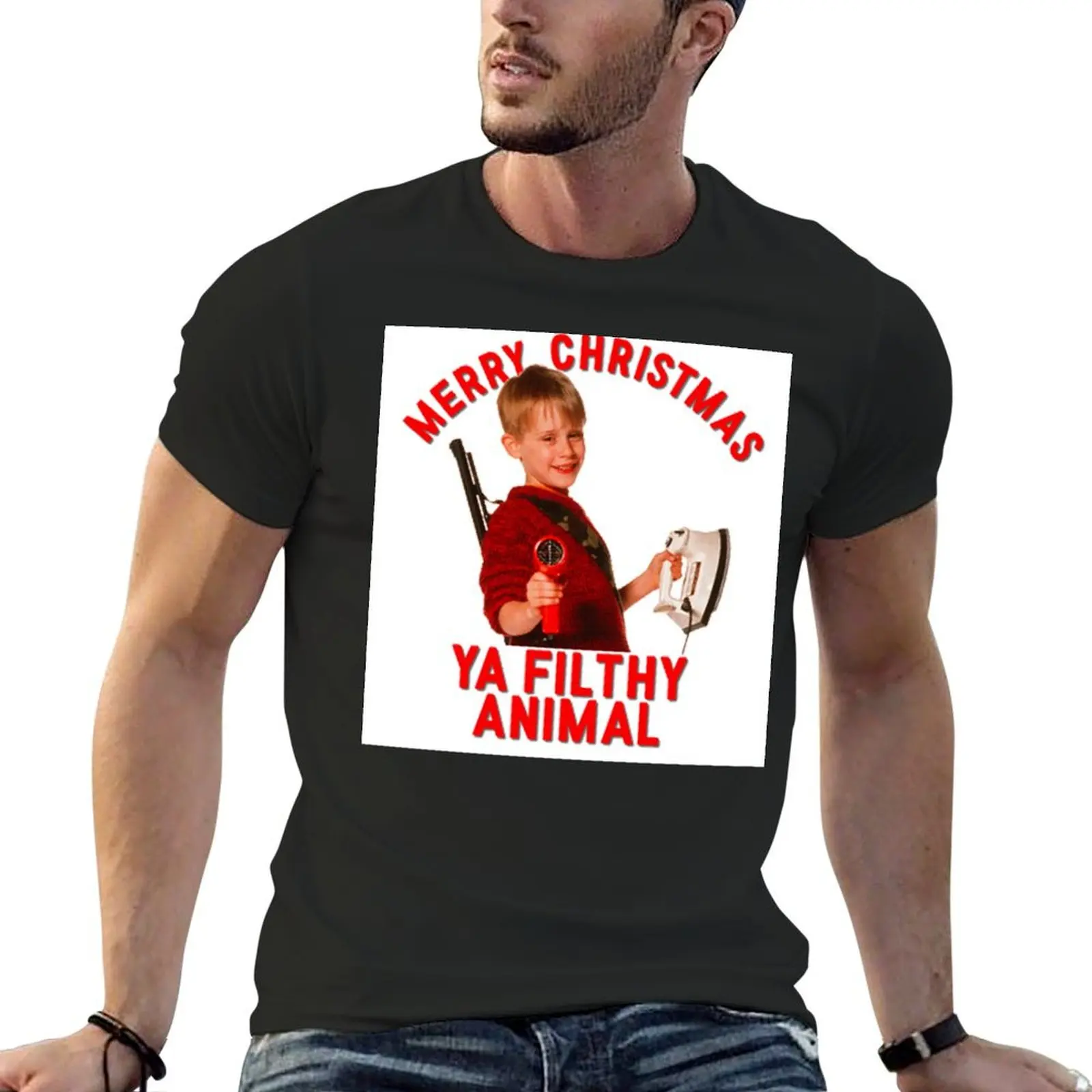 

Merry Christmas Ya Filthy Animal T-Shirt oversizeds plus sizes kawaii clothes animal prinfor boys oversized t shirts for men