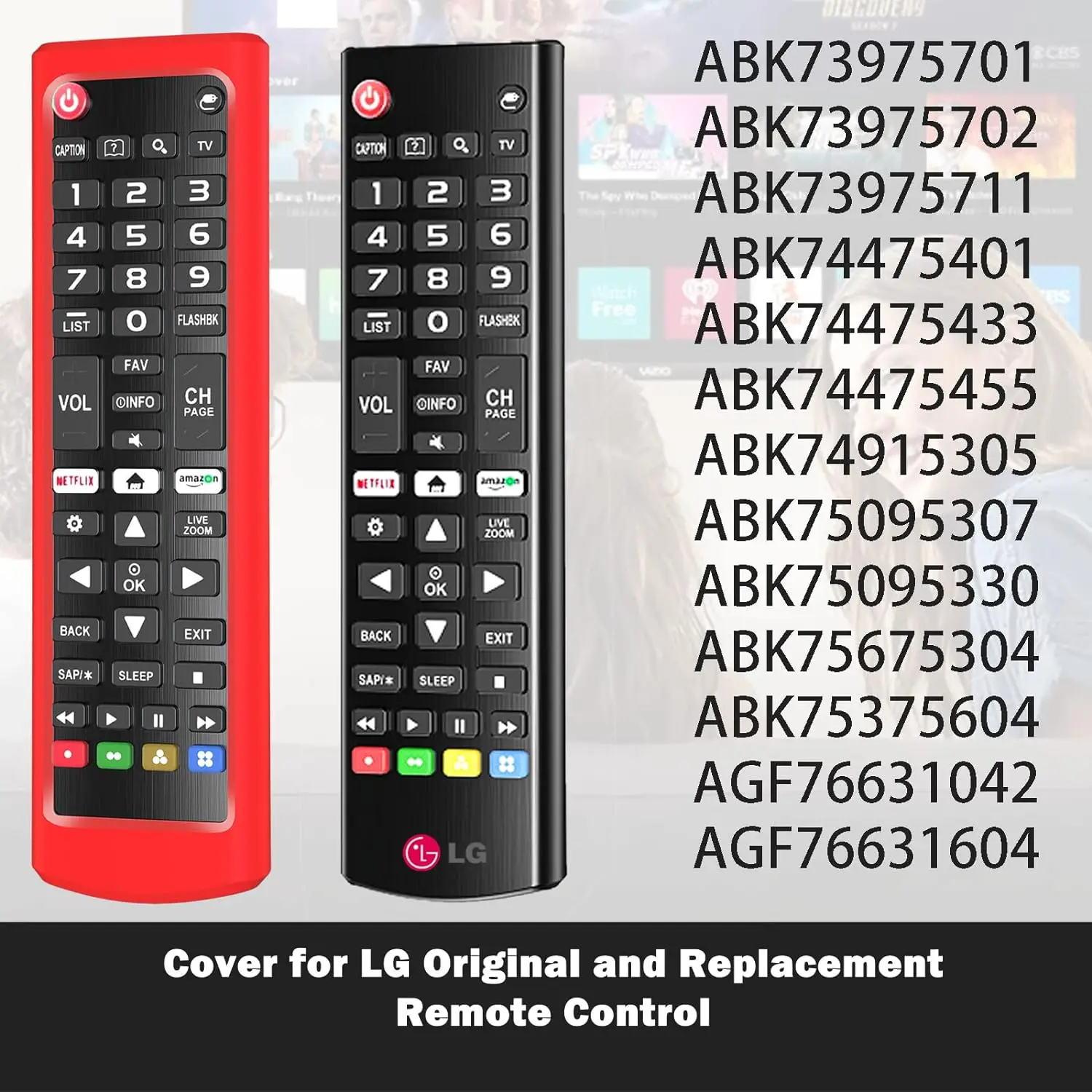 Leuchtende Silikon-Fernbedienungsabdeckung für die LG AKB-Serie – langlebige, rutschfeste Griffschutzhülle – stilvolles Zubehör für TV, Recorder – Detail 8