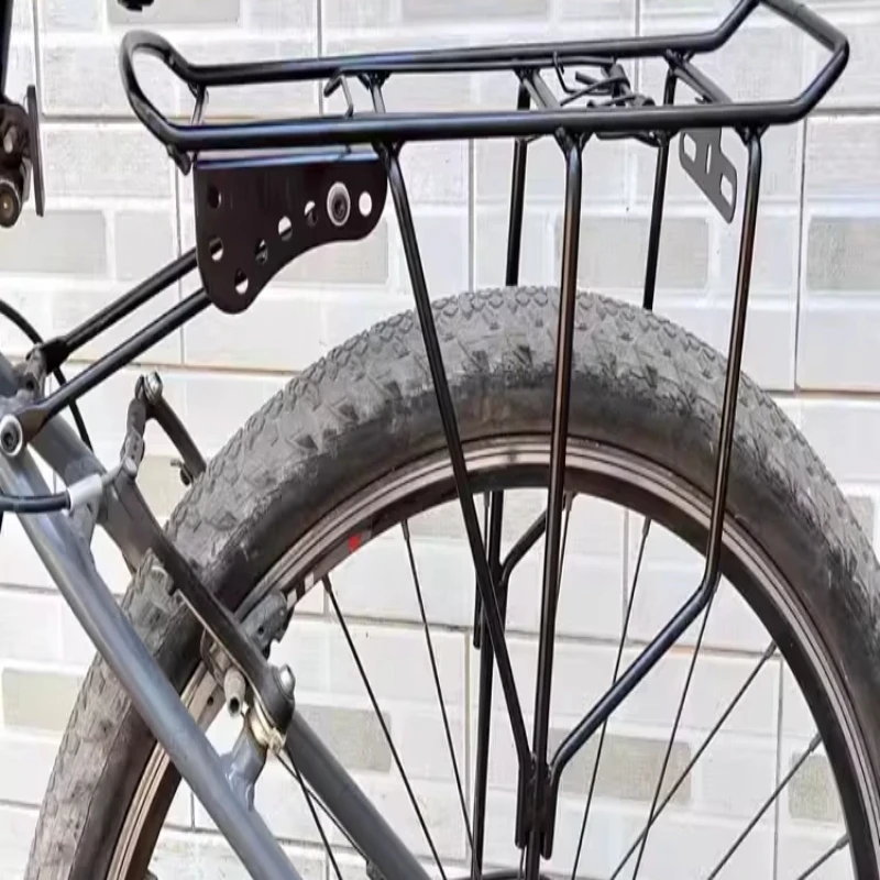 Mountain Bike Rear Rack Solid Steel High Load-bearing Capacity Sturdy Thickened Bicycle Luggage Carrier Bicycle Accessorie