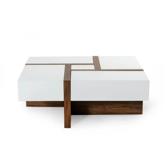 

#For White Walnut Drift Drawer Center Dining Table Nice Design Coffee Table
