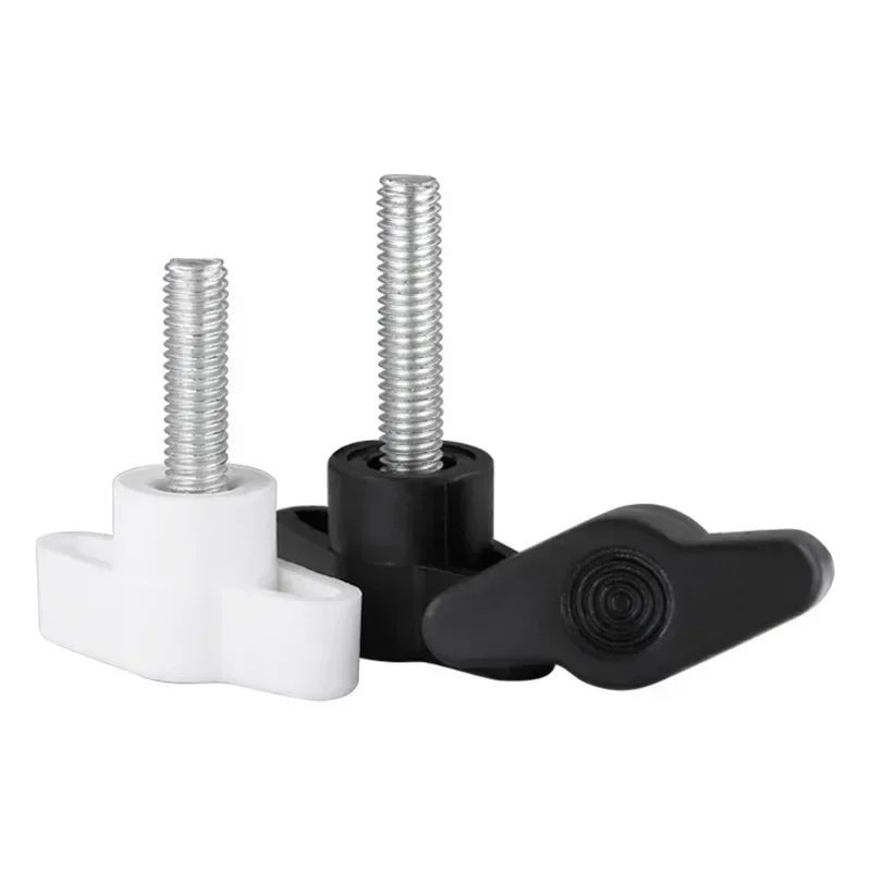 Juego de tornillos de acero inoxidable 304, pernos de mango de apriete manual, Kit de tornillos de perilla de mano con mango en Z, tornillo de apriete de pulgar de baquelita M4/5/6, 10 Uds.