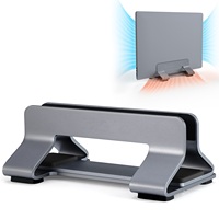 Vertical Laptop Stand Tool-Free Adjustable Aluminum Laptop Stand Holder Vertical Width From 0.35\