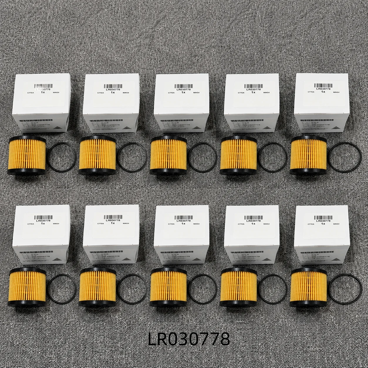 10PCS OIL FILTER For DIESEL Engine With SEAL- For LAND ROVER FREELANDER LR2 RANGE ROVER EVOQUE DISCOVERY SPORT LR001247 LR030778