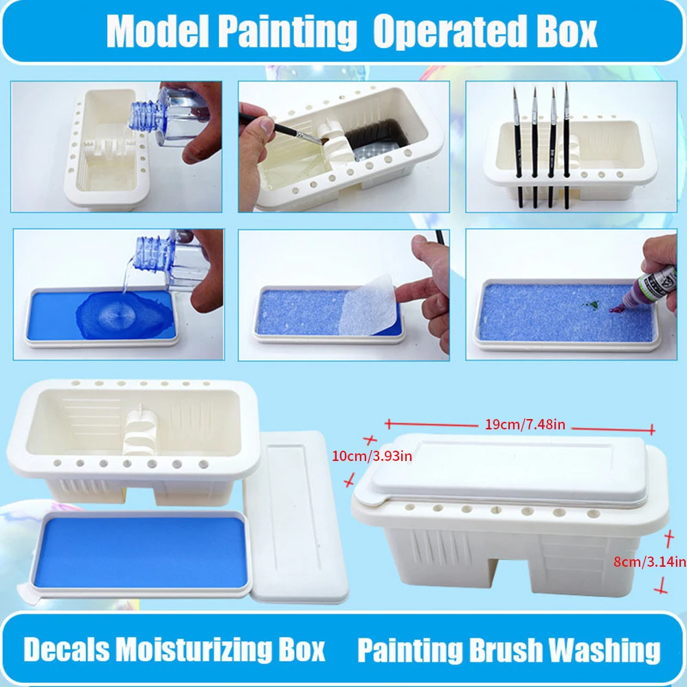 Wet Palette Model Painting Moisturizing Box Kits Water-based Palette Wet Tray for Model Hand Painted Tools Hobby DIY Paint Art