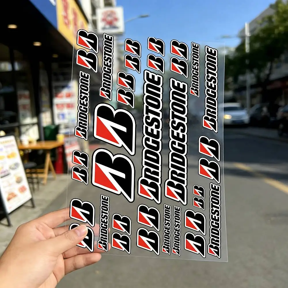 Laser For Bridgestone Waterproof Reflective Motorbike Stickers Easy Peel Removable Decals For Motorcycle Car - view 2