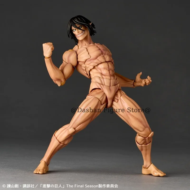 Revoltech Eren Jaeger Action Figure The Founding Titan Yeager Figures Kaiyodo Amazing Yamaguchi Attack on Titan 16cm Model Toys