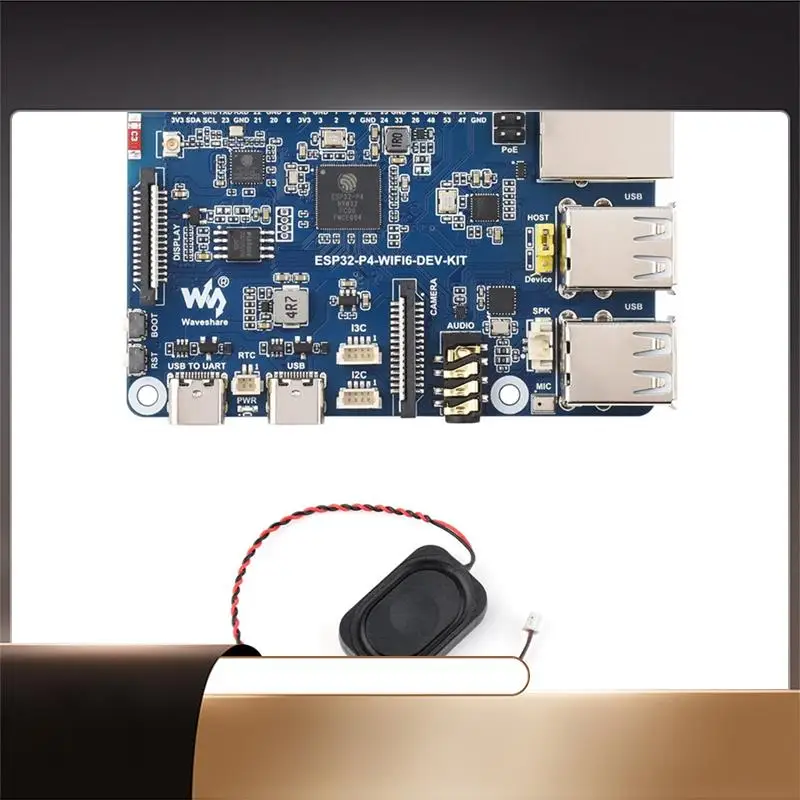 

Waveshare ESP32-P4 Development Board With Speaker ESP32-P4/C6 Dual-Core RISC-V Wi-Fi 6/BT5 Support Xiaozhi AI Deepseek-N35R