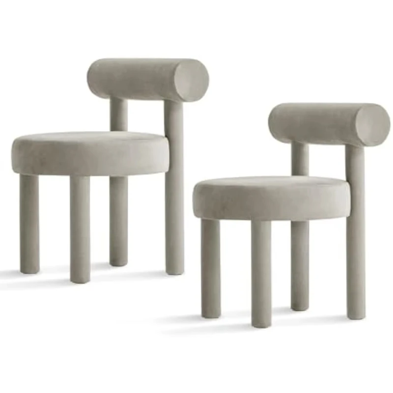 

Modern living room upholstered casual armchair with upholstered dining chair