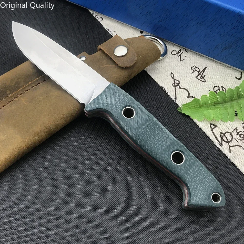 

BM 162 Bushcrafter Fixed Blade Knife 4.43" S30V Satin Blade G10 Handles Tactical Self-defense Camping Hunting Survival EDC Tools