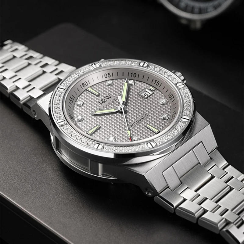 

IW Business Automatic Men Luxury Watches 5ATM Waterproof Stainless Steel MIYOTA Mechanical Watch Male Date Reloj Hombre