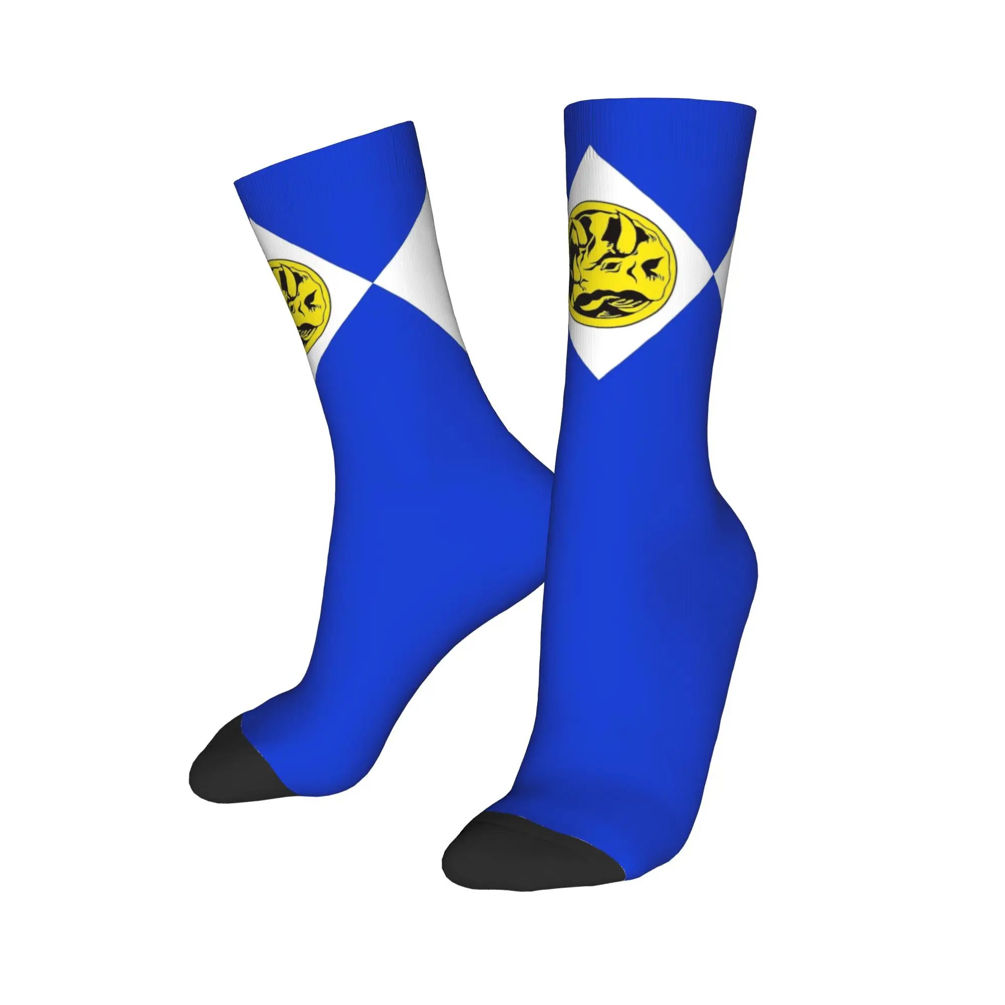 New Men's Socks Casual MMPR Blue Powers Rangerr With Coin Sock Polyester  High Quality Women Socks Spring Summer Autumn Winter