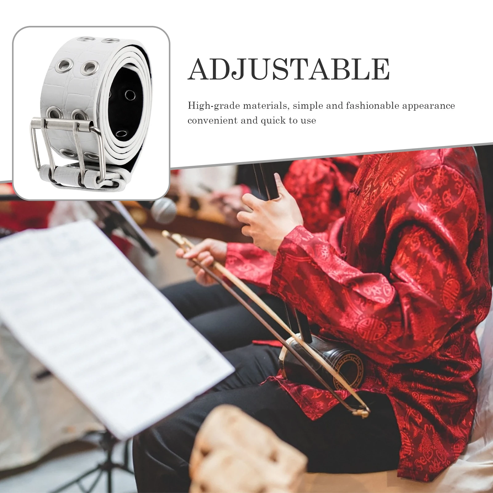 

Erhu Belt Adjustable Waist High Quality Standing Play Zinc Alloy Supply Professional
