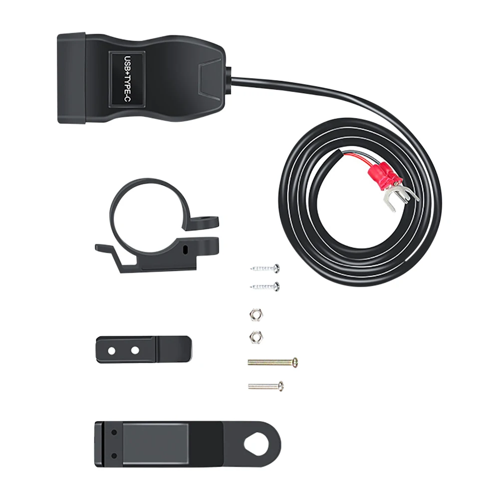 HOT QC3.0 Handlebar Fast Charging Universal Motorcycle USB Charger Waterproof 12V Socket Adapter With Voltmeter Motorcycle Tools