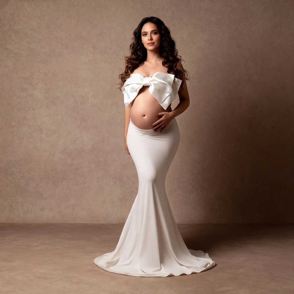 

Two Pieces Long Photography and Maternity Dresses for Special Occasions Slim Fit Pregnancy Photoshoot Dress for Pregnant Women