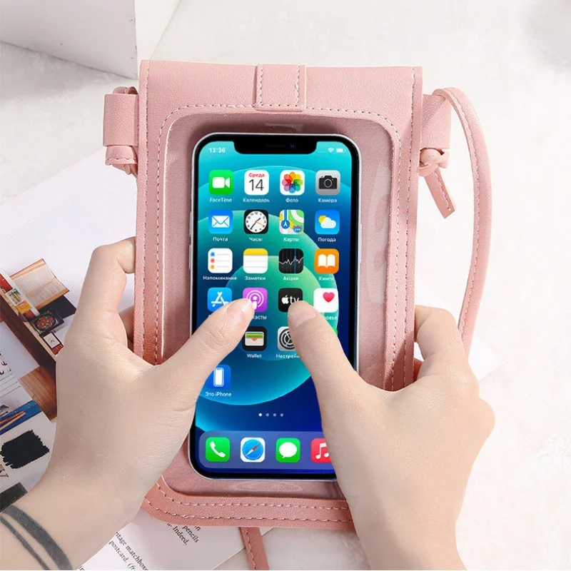 Touch Screen Phone Bag Crossbody Bags Women RFID Multifunctional Shoulder Wallet Mini Women's Bag Mobile Wallet Card Holder New