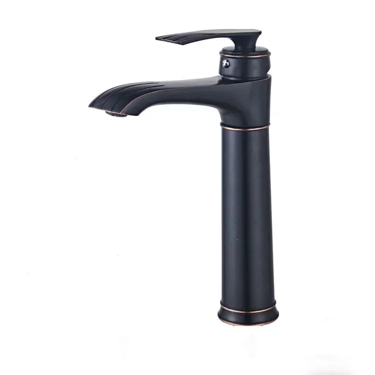 Bathroom Washbasin, Black Antique Style Hot and Cold Faucet, Household Use