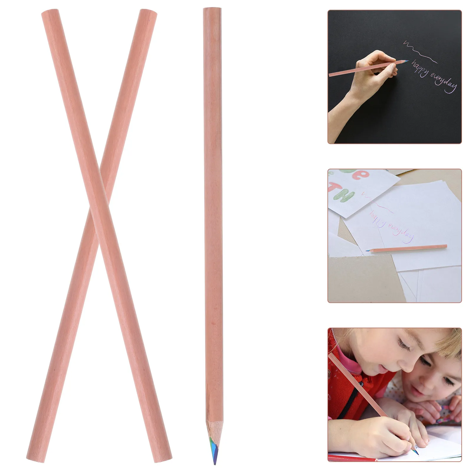 20Pcs Wooden Portable Colored Pencil Mini Color Pencil Rainbow Sketching Drawing Art Supplies Multicolor Coloring