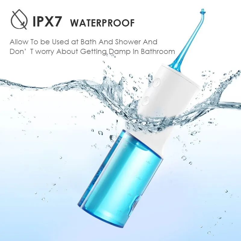 Upgraded Portable Soocas W3 Oral Rinser USB Rechargeable Dental Floss Stable Water Flow IPX7 Waterproof Bathroom Dental Cleaner