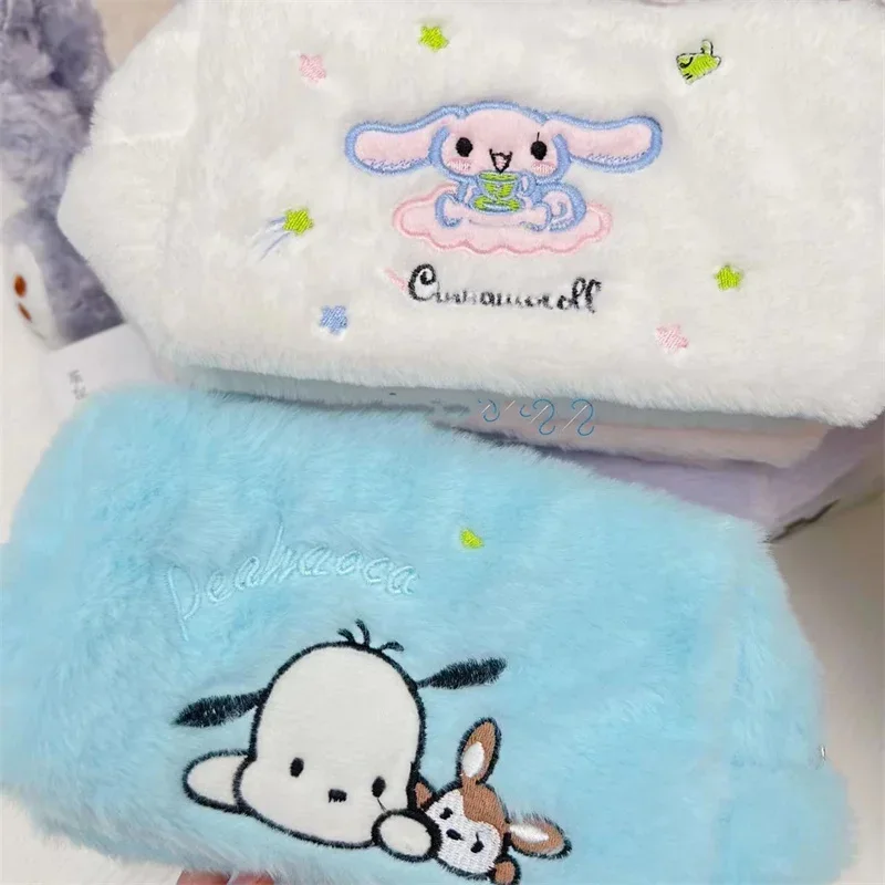 Sanrio Kuromi Melody Makeup Bag Plush Cosmetic Bag Travel Item Storage Bag