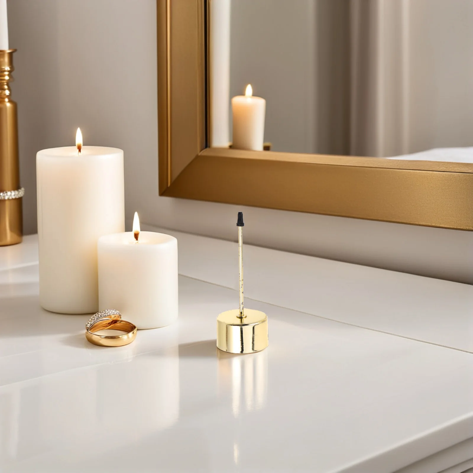 

10Pcs Metal Holders Heatresistant Jars Sturdy Spike Taper Christmas Decor Heat-Resistant Jars Spike Taper Holder