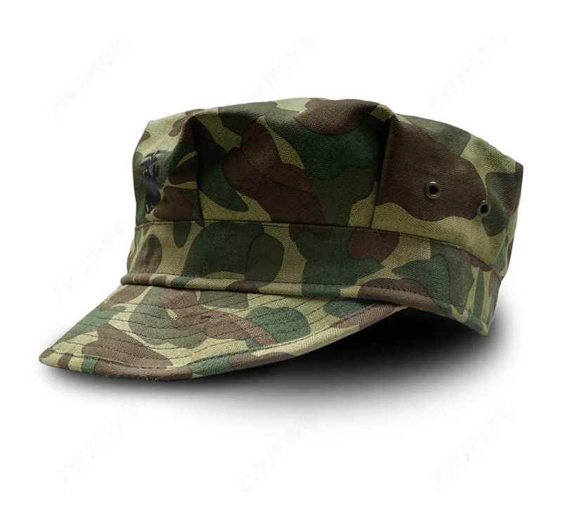 American Pacific Duck Hunting Camouflage HBT Green Camouflage USMC Octagonal Hat Remake