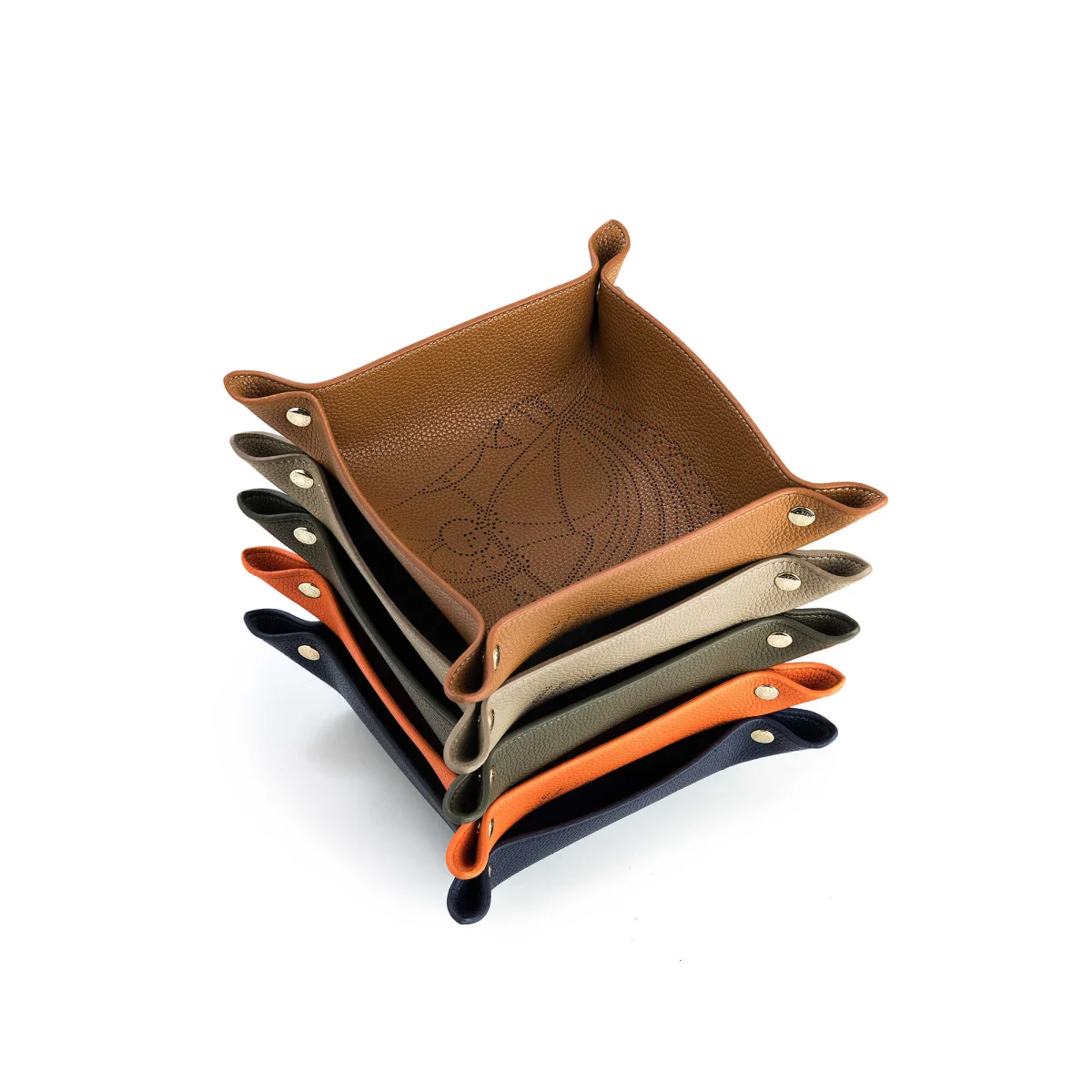 

Поднос для хранения из натуральной кожи для украшений, аксессуаров, косметики, декора для рабочего стола, органайзер для прихожей