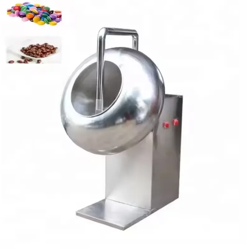 Automatic Chocolate Almond Nut Coating Machine Peanut Candy Maker with Sugar Coating Pot for Small Business Production Line