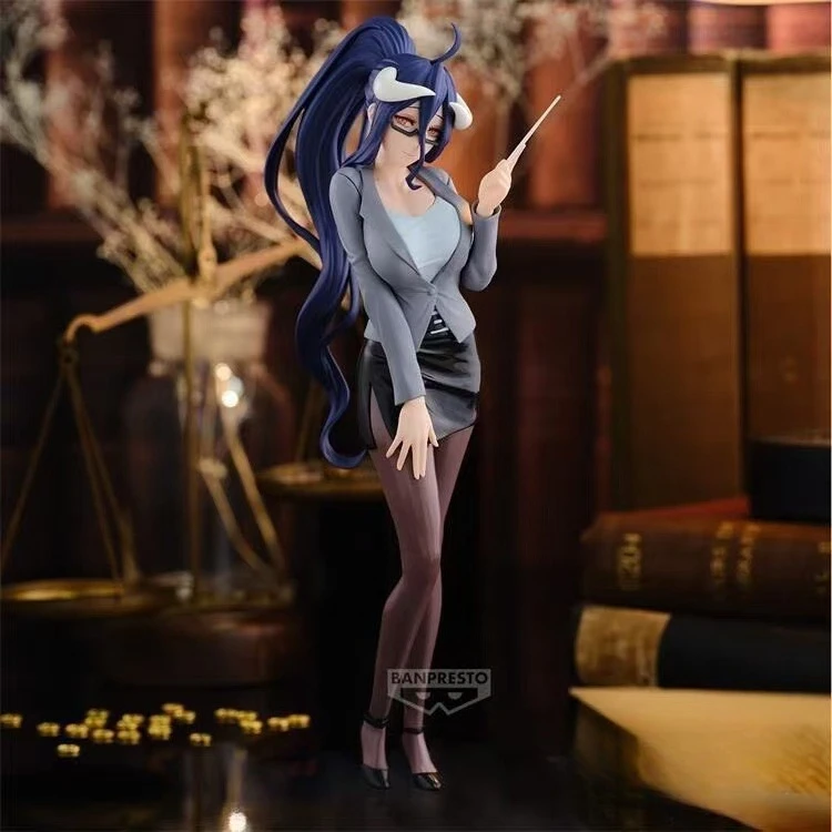 Banpresto OVERLORD Albedo Teacher Style Ver Prize Figure Official PVC Collectible Desk Decoration Toy