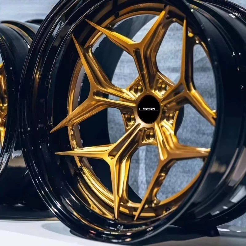 Private Luxury Custom Forged Wheels Satin Black 2 Piece 18 19 20 21 22 Inch For Porsche For Land Rover For Bentley Deep Dish