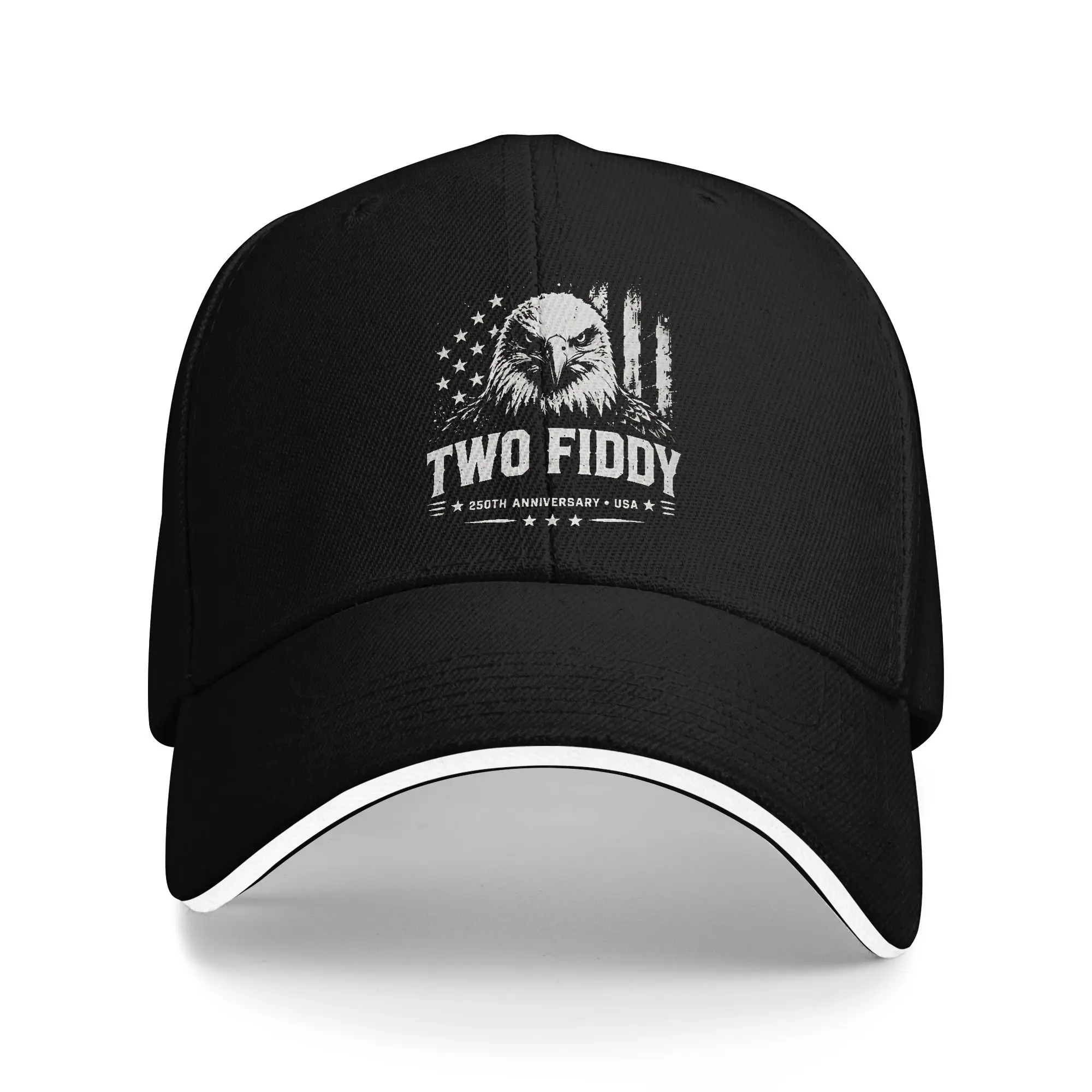 Two Fiddy 250th Anniversary 4th Of July Patriotic Sun Hat Spring Sunscreen Baseball Caps Hip Hop Baseball Cap New Outdoor Hats