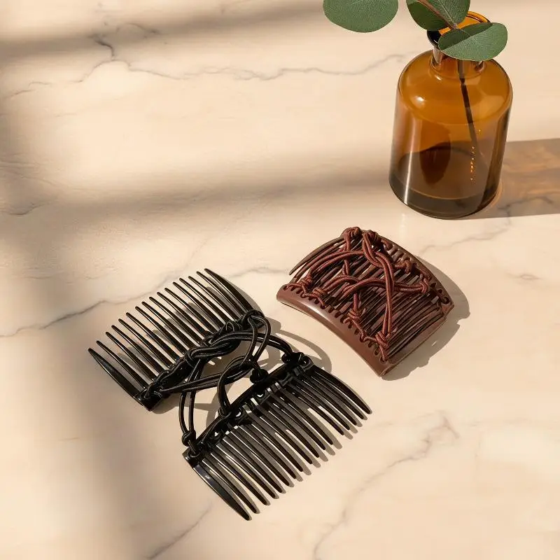 Vintage Creative Magic Hair Comb Elastic Rope Disc Hair Clip For Women Headwear Hair Comb Hair Clip Fashion Hair view 3