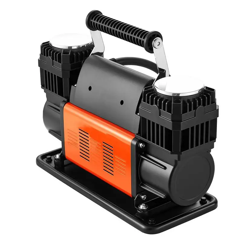 Compresseur d'air bicylindre haute performance, 300 L/min, gonfleur de pneus portable, 12 V, 150 PSI, pompe à air tout-terrain avec manomètre numérique et adaptateurs pour camions, voitures, SUV, véhicules tout-terrain et camping-cars