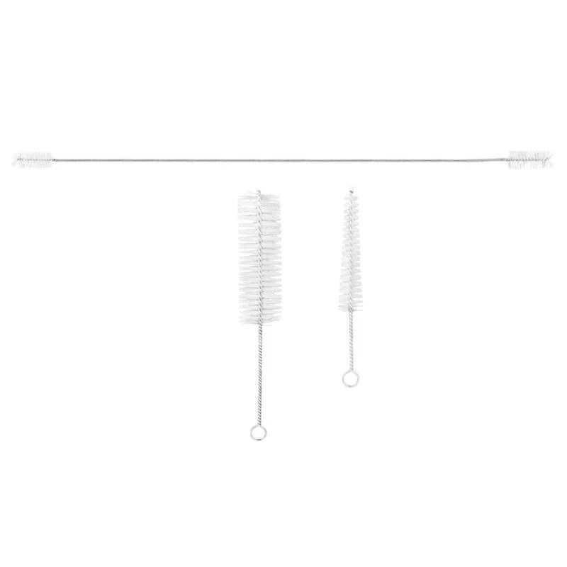 Q39E Trombone Cleaning Kits, 3Pcs Instrument Pipe Cleaner Tools Tube Cleaning Brushes