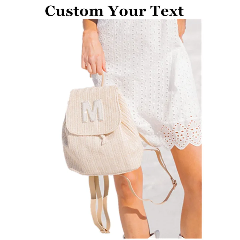 Custom straw beach bag Bridesmaid Bags,Monogram Tote Bag,Tote Bag