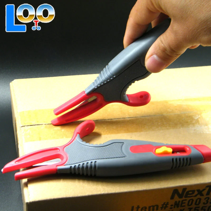 متعددة الوظائف صندوق القاطع قابل للسحب فائدة الفن سكين تفريغ اكسبرس سكين التفاف الغراء مكافحة قطع مكافحة قطع اليد #1