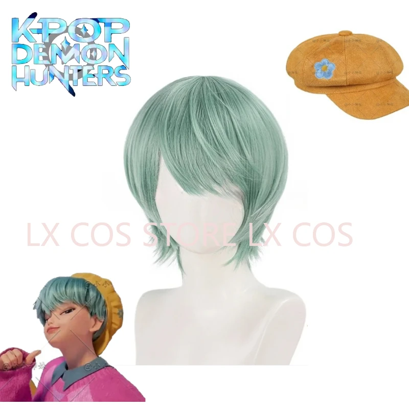 

Saja Boys Baby Косплей Парик Желтый Берет Шляпа KPop Охотники Демонов Синтетический Короткий Парик Мужчины Женщины Хэллоуин Карнавальный Реквизит