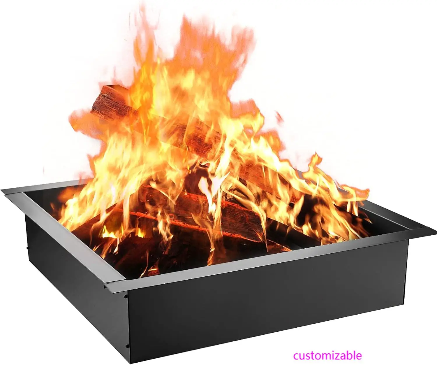 

Fire Pit Ring, 36-Inch Outer/30-Inch Inner Diameter Fire Pit Insert,1.5 mm Thickness Fire Ring, DIY Steel Ring