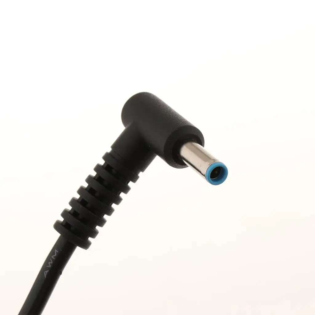 Female to Male DC Jack Converter Cable Right Angle Power Plug Adapter for HP Laptop Fast Charging