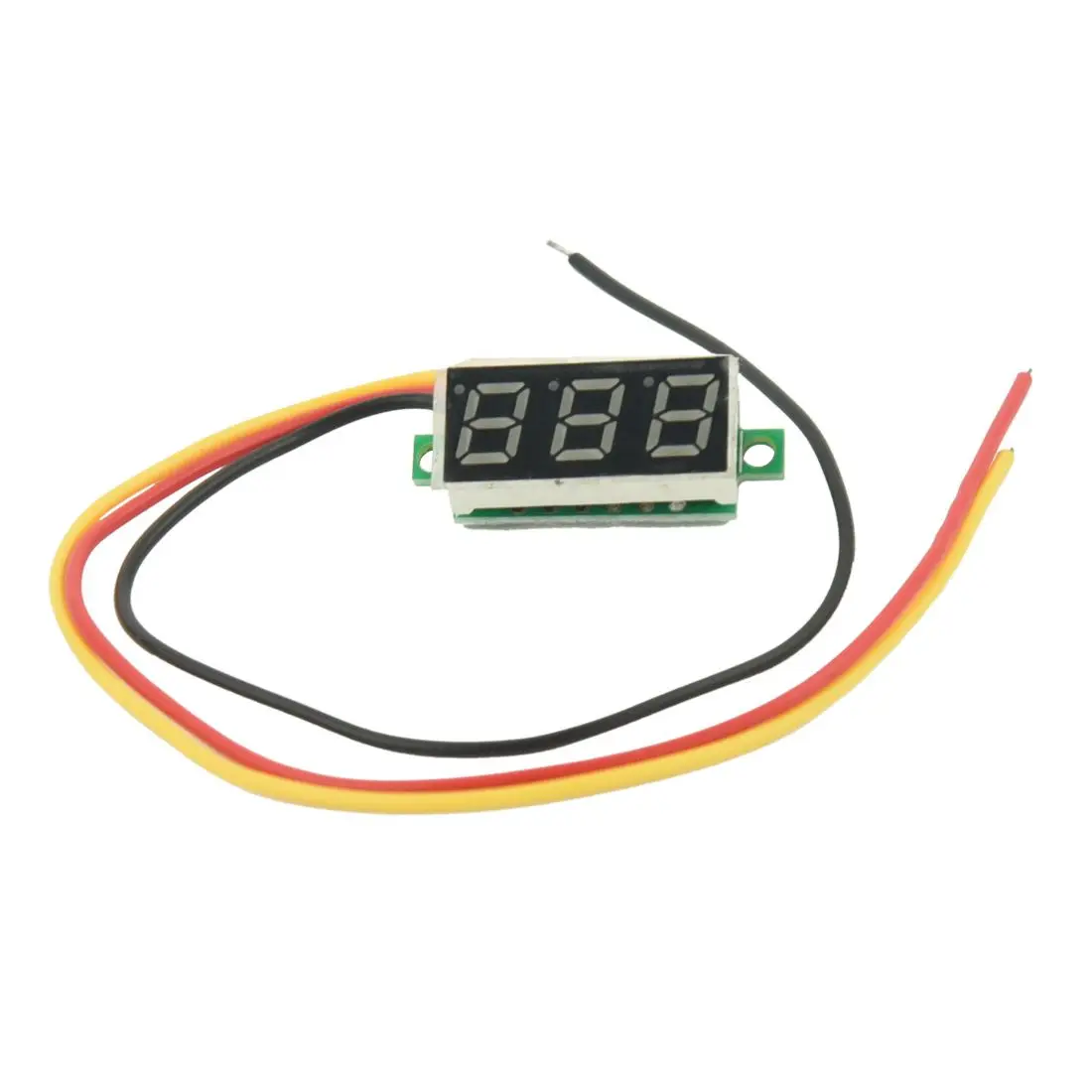 【CYBER MONDAY】Mini Digital Voltmeter DC 0-100V LED Panel Voltage Meter 3-Digital With 3 Wires Red